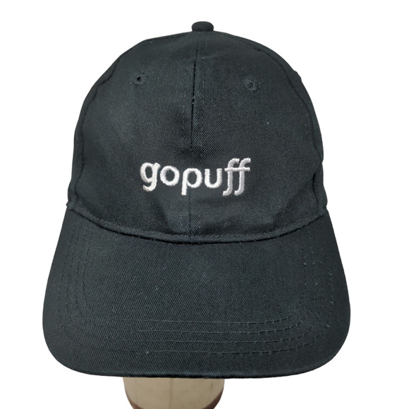 GoPuff Men's Slideback Hat Black Adjustable Embroidered Logo Delivery - Picture 1 of 11
